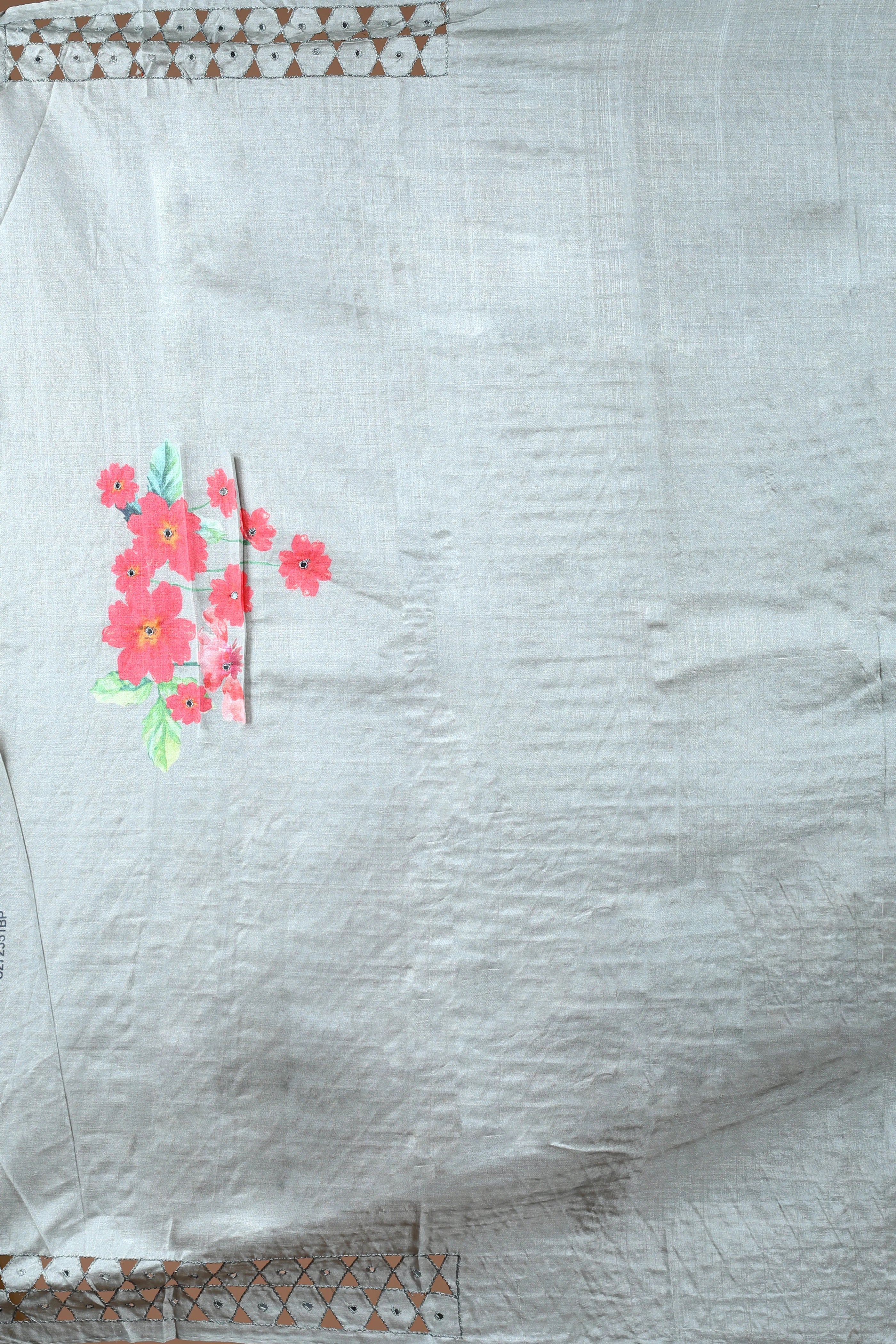 Grey Tussar Saree with Blouse Piece