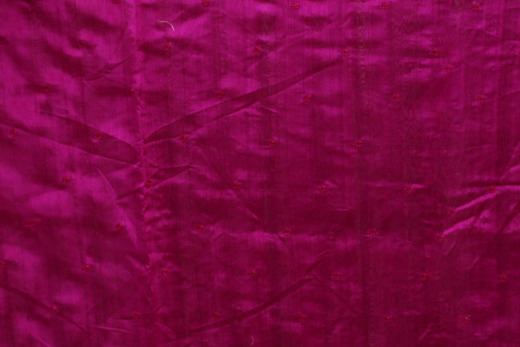 Magenta Blended Semi Tussar Saree with Blouse Piece