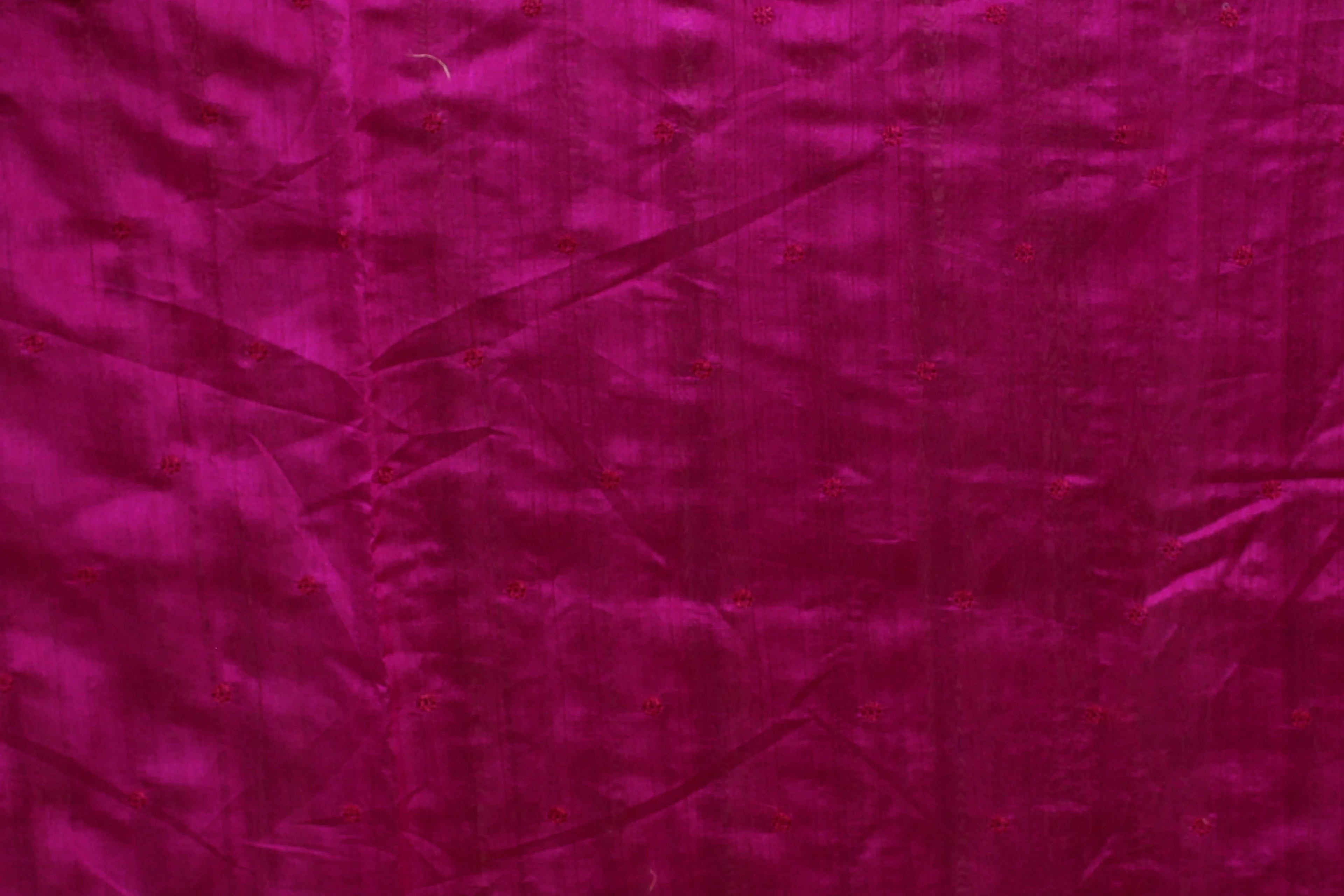 Magenta Blended Semi Tussar Saree with Blouse Piece
