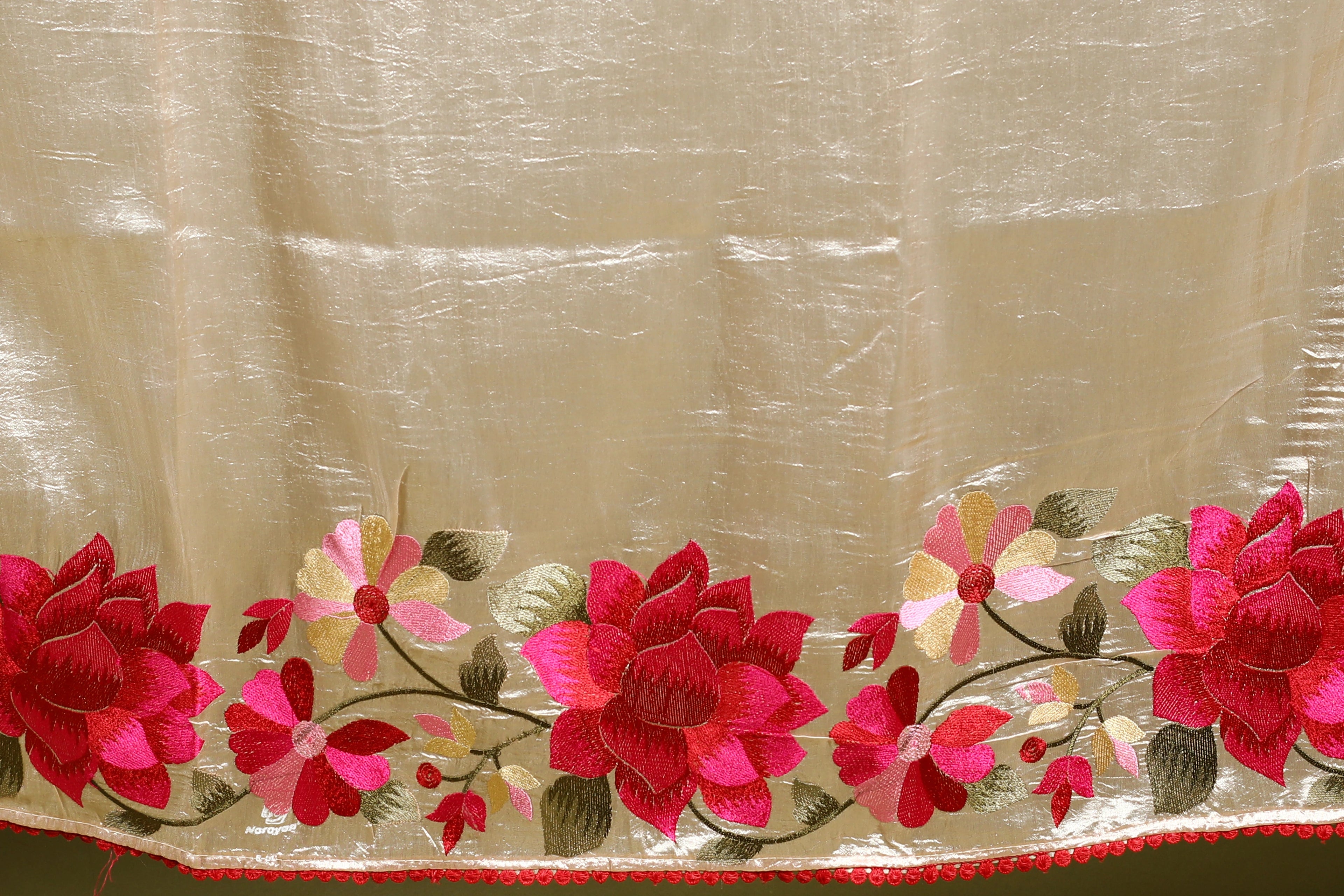 Beige Semi Silk Saree with Blouse Piece