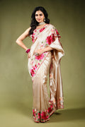 Beige Semi Silk Saree with Blouse Piece