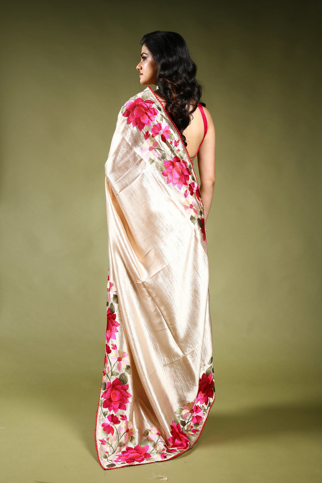 Beige Semi Silk Saree with Blouse Piece