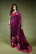 Magenda Semi Silk Saree with Blouse Piece