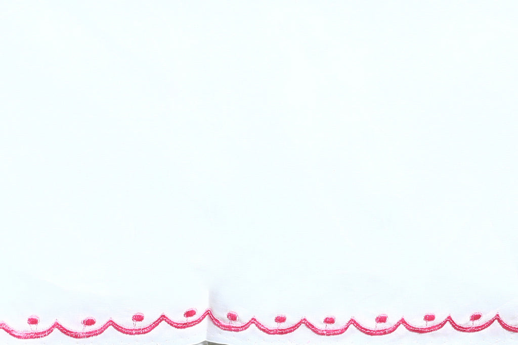 Baby Pink Resham Check Embroidery Saree with Blouse Piece
