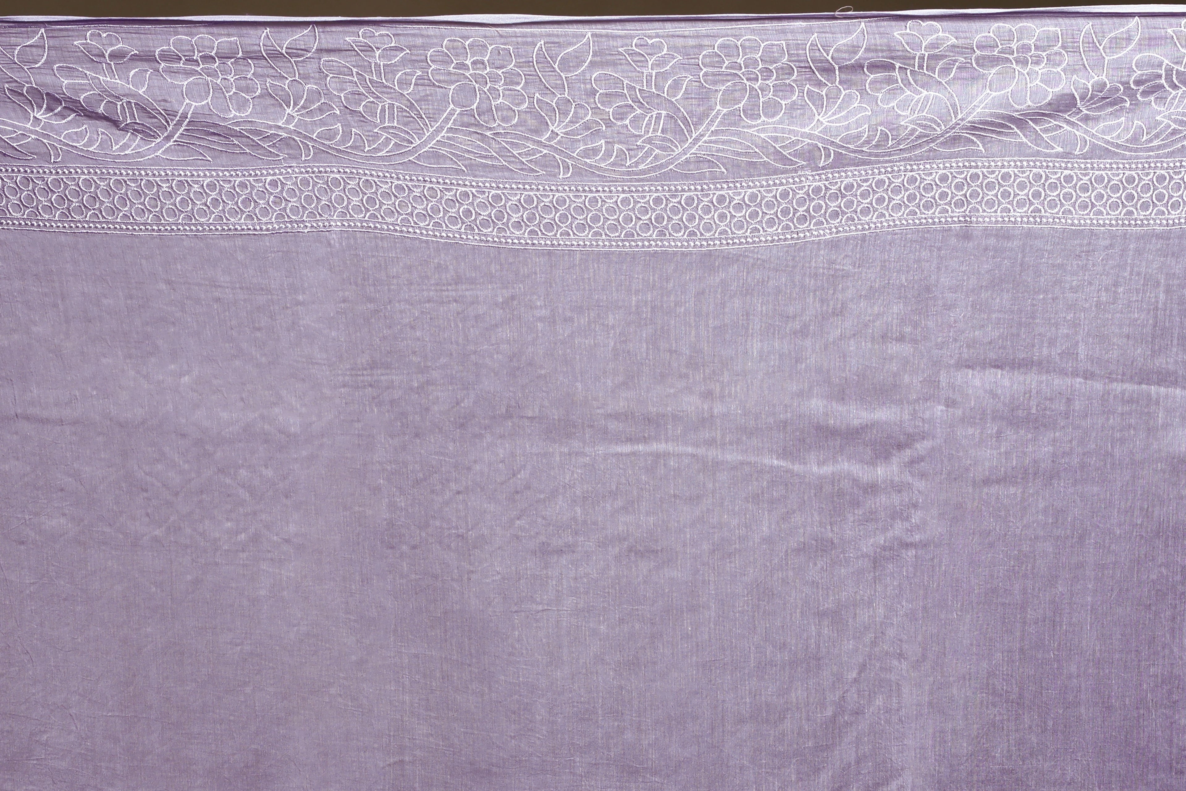 Cotton Chikankari Saree with Blouse Piece