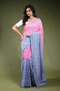 Cotton Chikankari Saree with Blouse Piece