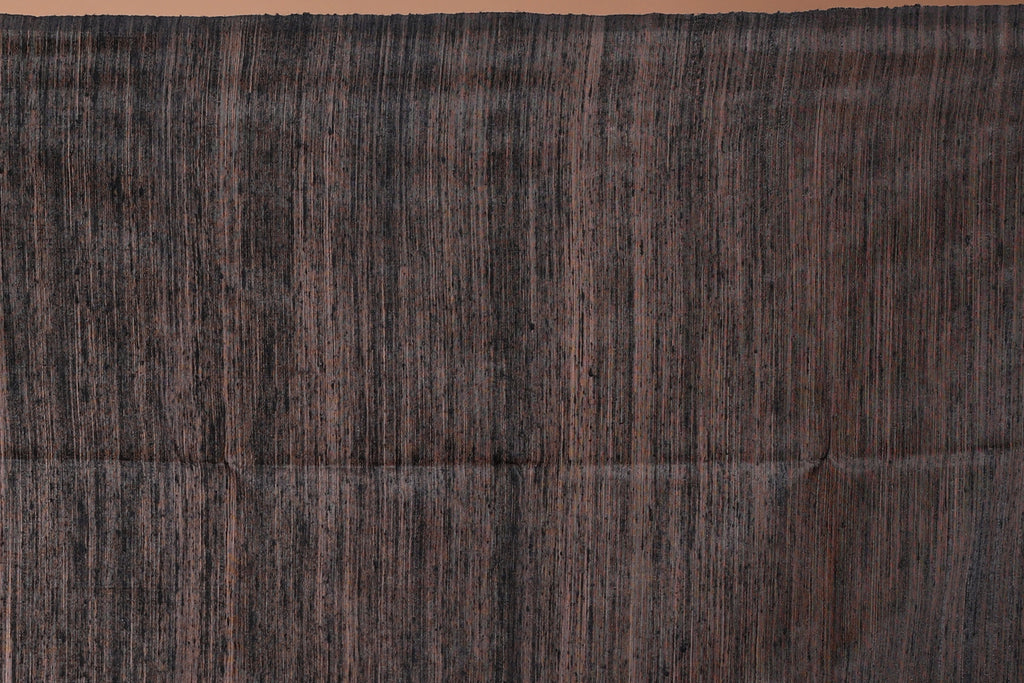 Black Muslin Sequence Work Saree with Blouse Piece