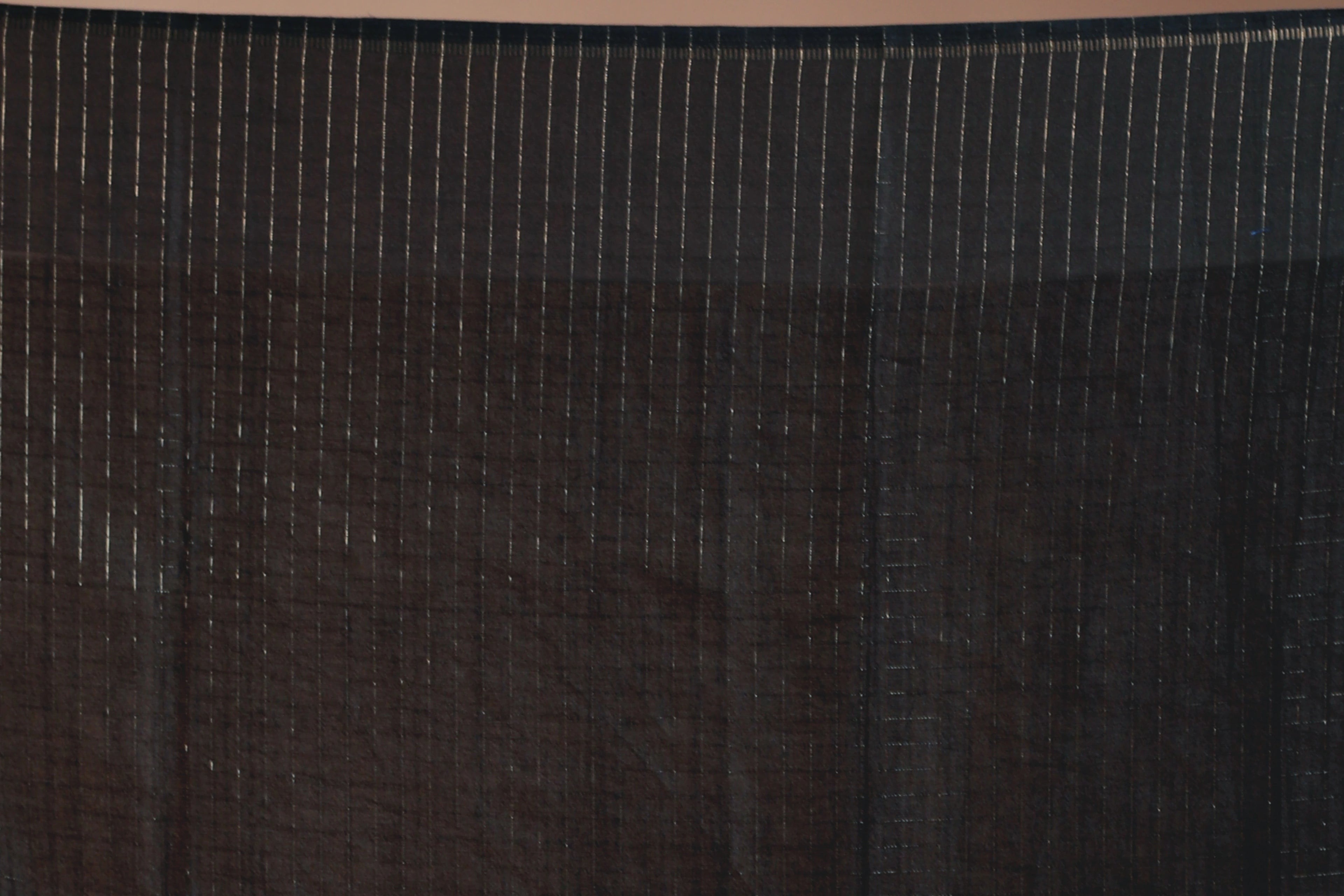 Black Semi Tussar Saree with Blouse Piece