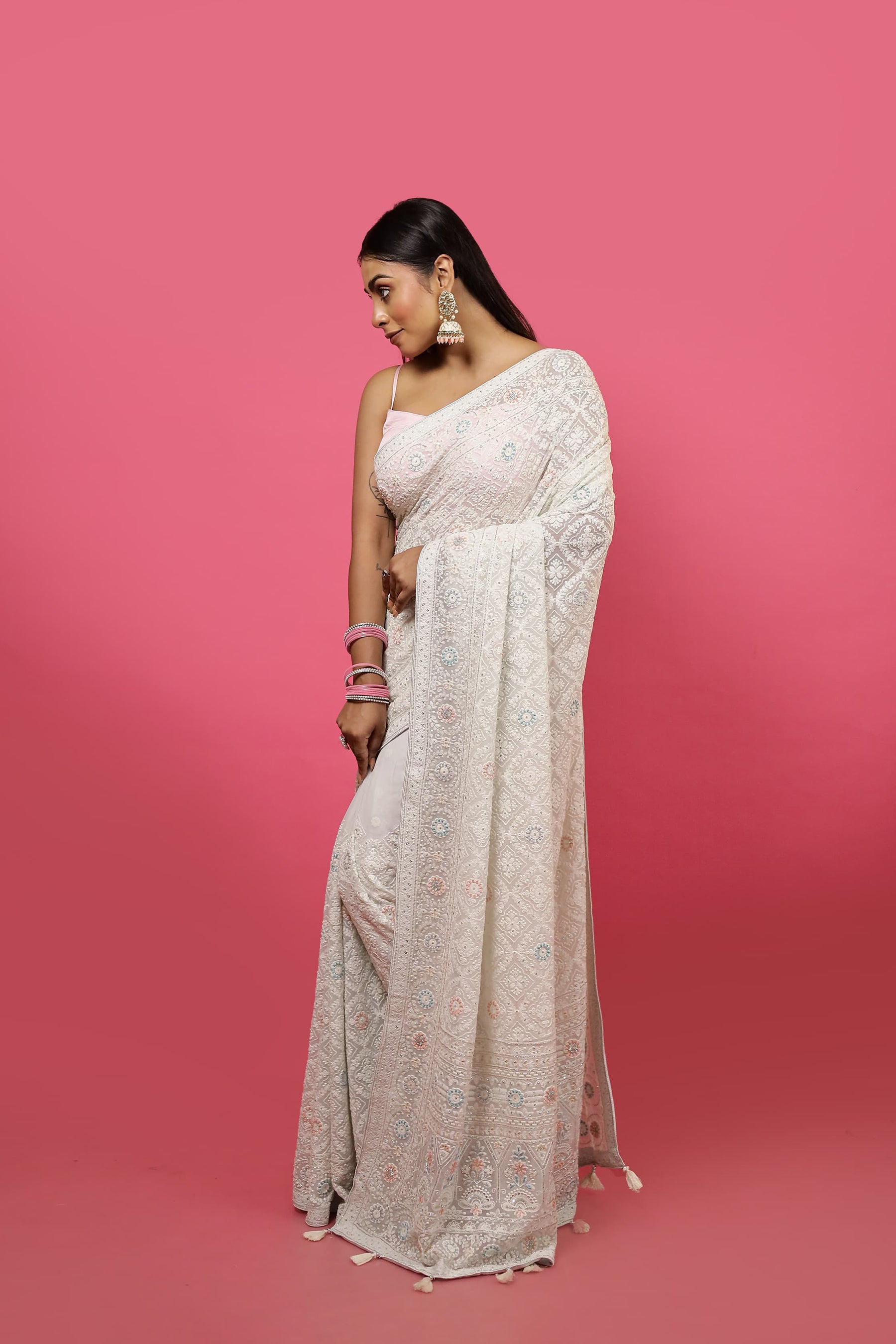 Chikankari Saree