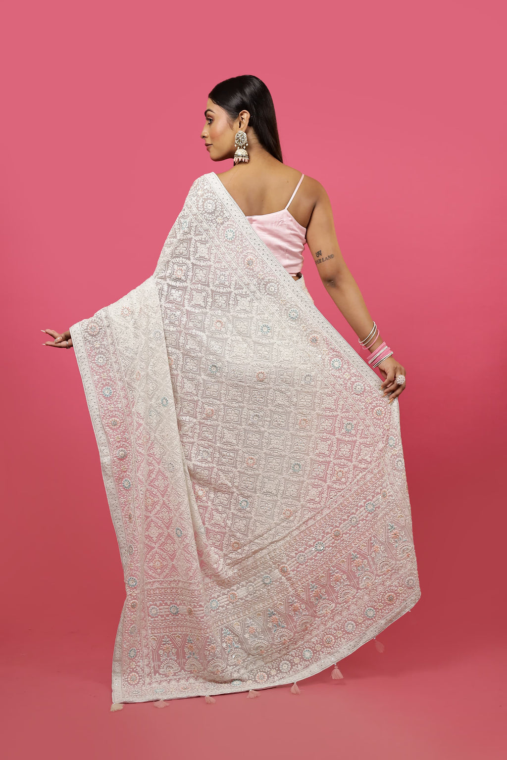 Chikankari Saree