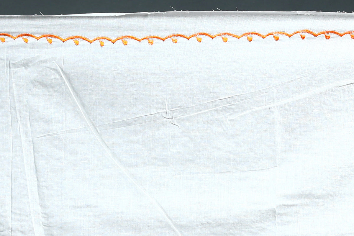 EBS246B4 - Embroidery Saree Orange - detail 2
