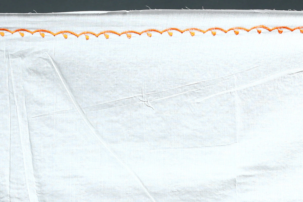 EBS246B4 - Embroidery Saree Orange - detail 2
