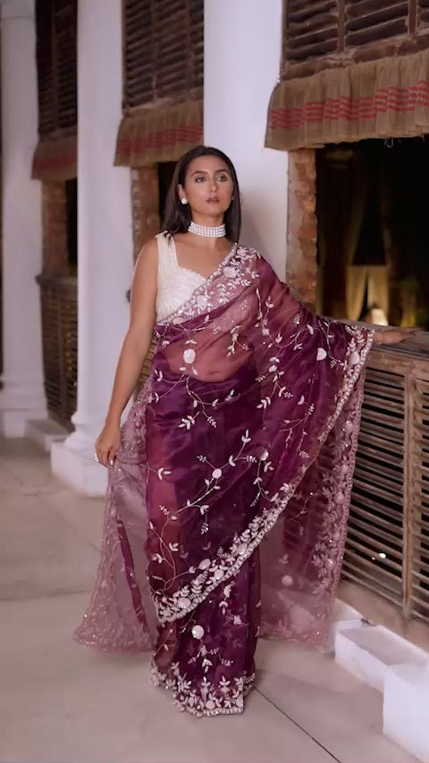 Glass Tissue Zardosi Work