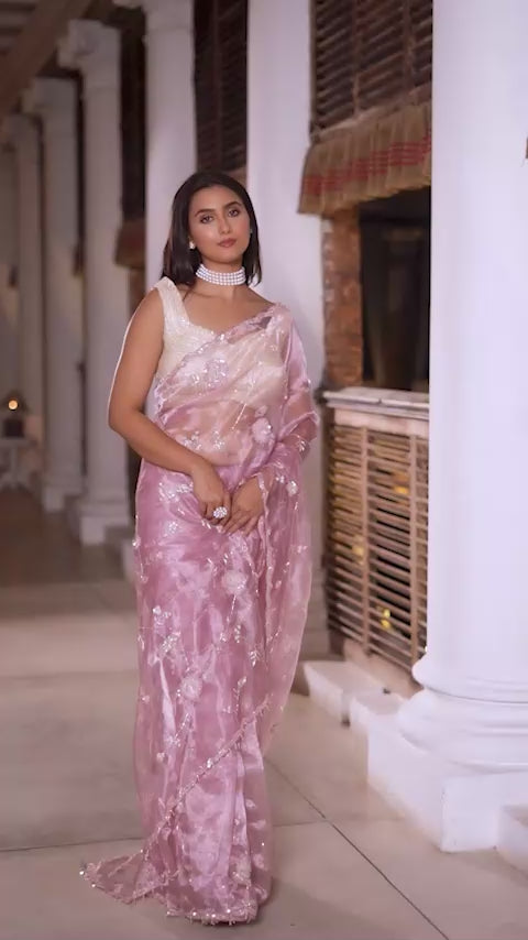 Glass Tissue Zardosi Work