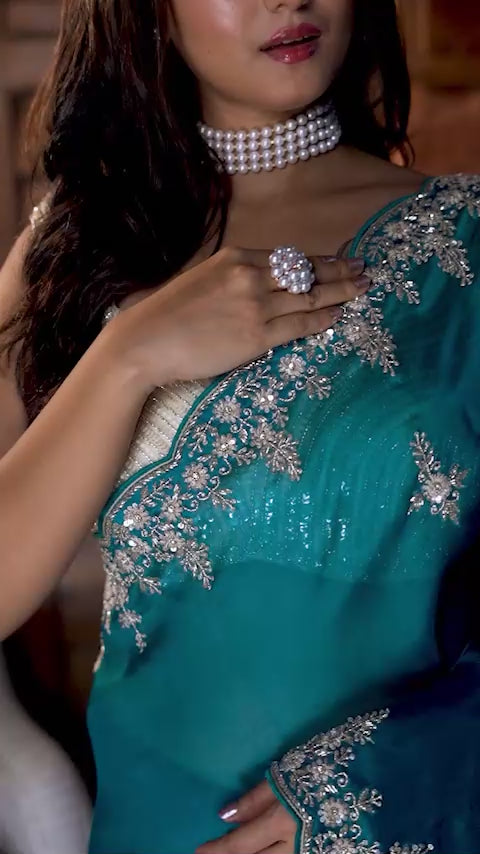 Satin Zardosi Work