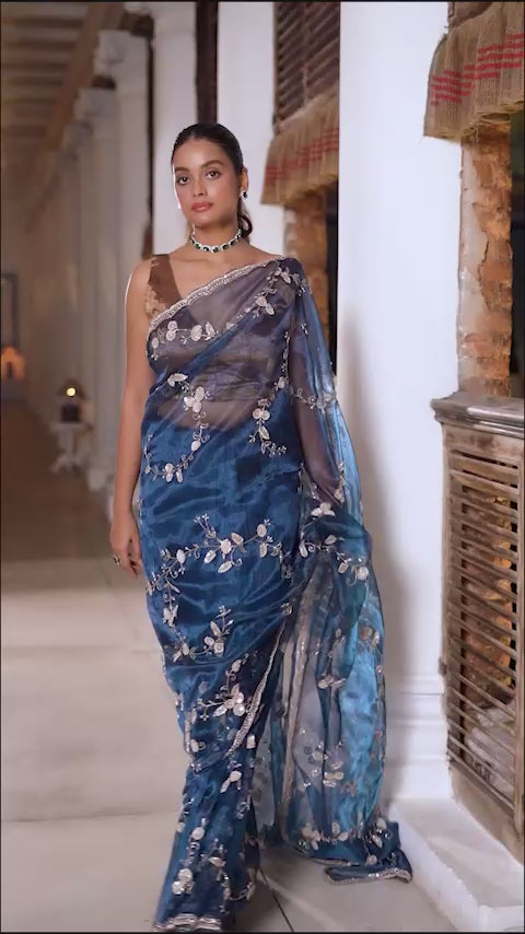 Glass Tissue Zardosi Work