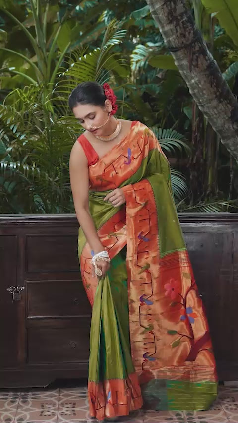 Pure Silk Paithani